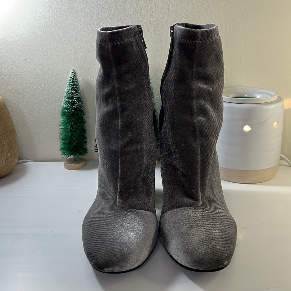 Aldo Cassydie Velvet Mirrored Heel Ankle Bootie - Picture 5 of 9